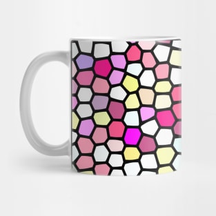 Painted Glass of Pink Diamond Arrows Mug